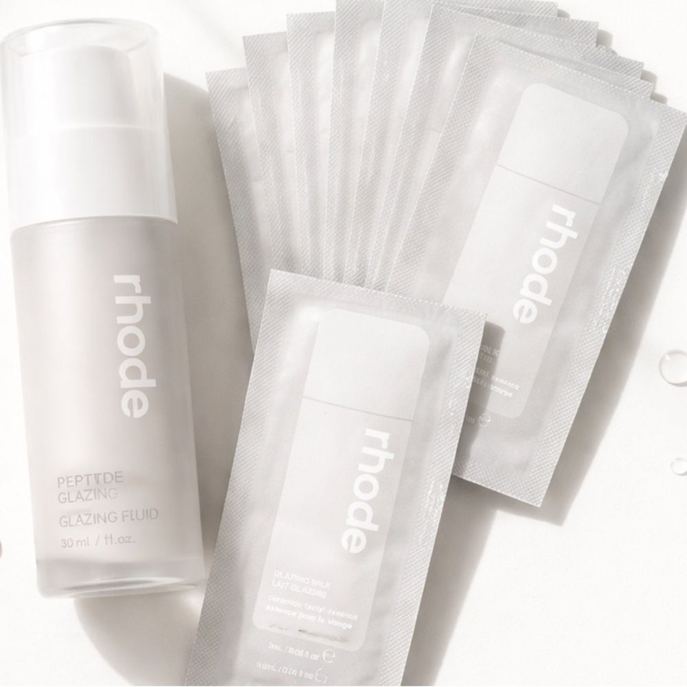 Rhode Peptide Glazing Fluid + 10 Glazing Milk Minis 💧 Viral Glow, NEW! - Picture 1 of 13